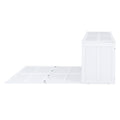 Queen Size Murphy Bed With Rotable Desk, White Box Spring Not Required Queen White Wood Bedroom Pine Bed Frame Solid Wood Mdf