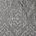 Knitted Jacquard Da Total Blackout Grommet Top Curtain Panel Only 1 Pc Panel Charcoal Polyester