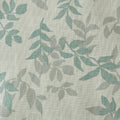 Printed Botanical Blackout Curtain Panel Aqua Polyester