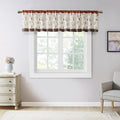 Embroidered Window Valance Spice 50X18