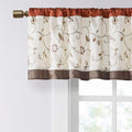 Embroidered Window Valance Spice 50X18