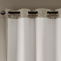 Ogee Knitted Jacquard Total Blackout Curtain Panel Only 1 Pc Panel Taupe Polyester