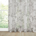 Printed Floral Twist Tab Top Voile Sheer Curtain Only 1 Pc Panel Multicolor Polyester