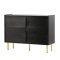 Dresser For Bedroom, Chest Of Drawers, 6 Drawer Dresser, Floor Storage Drawer Cabinet For Home Office, Drawer Chest Of Drawers Rattan Chest Of Drawers Highboard With 6 Drawers, Walnut H90 W120 D40 Cm 5 Or More Drawers Natural Cherry Art Deco Rattan