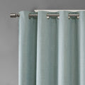 Printed Heathered Blackout Grommet Top Curtain Panel Only 1 Pc Panel Dusty Seafoam Polyester