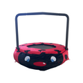 Xtp003 Assembled Children'S Trampoline Happy Expression Outdoor And Indoor Dual Use Ladybug Black And Red Foldable Iron Tube For Kids Age 3 7 Black Red Steel