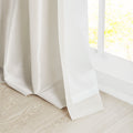 Twist Tab Lined Window Curtain Panel Only 1 Pc Panel White Polyester