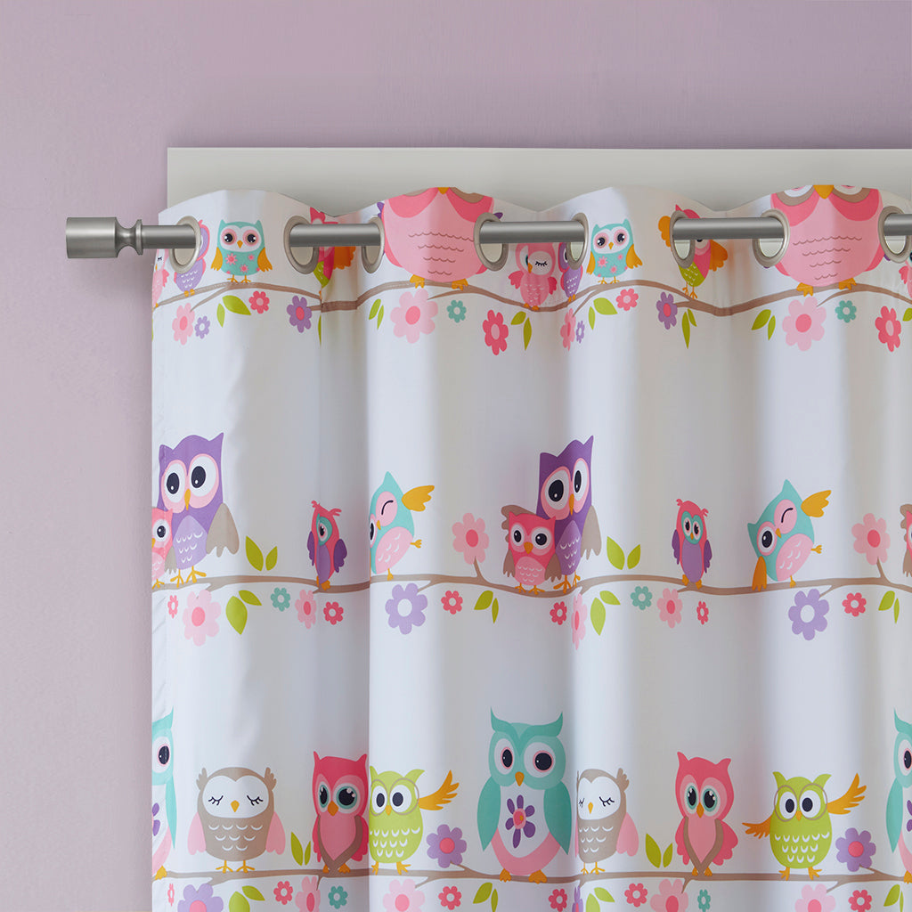 Owl Printed Blackout Curtain Panel Only 1 Pc Panel Multi Polyester