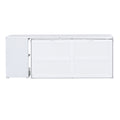 Queen Size Murphy Bed With Rotable Desk, White Box Spring Not Required Queen White Wood Bedroom Pine Bed Frame Solid Wood Mdf