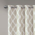 Printed Ikat Blackout Curtain Panel Only 1 Pc Panel Taupe Polyester