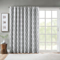 Printed Ikat Blackout Patio Curtain Only 1 Pc Panel Grey Polyester