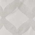 Ogee Knitted Jacquard Total Blackout Curtain Panel Only 1 Pc Panel Ivory Polyester