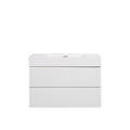 Bb02 36 101, Integrated Solid Surface Basin Without Drain And Faucet, Glossy White Color White Solid Surface