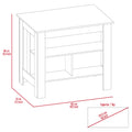 Marston 2 Piece Kitchen Set, Kitchen Island And Pantry Cabinet, White And Onyx White Engineered Wood