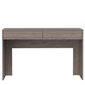 Meridian 2 Drawer Writing Desk Light Gray Gray Engineered Wood