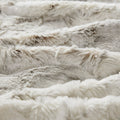 Oversized Faux Fur Throw Natural Polyester