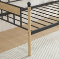 Daybed, Sofa Bed Metal Framed With Trundle Twin Size, Black, 77''L X 40.6'' W X 14.5'' H Twin Black Steel