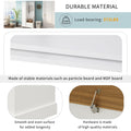 Stylish Design Hall Tree With Flip Up Bench, Minimalist Hallway Shoe Cabinet With Adjustable Shelves, Multifunctional Furniture With Hanging Hooks For Entryways, Mudroom, White High Back White