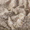 Oversized Faux Fur Throw Leopard Polyester