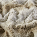 Oversized Faux Fur Throw Sand Polyester