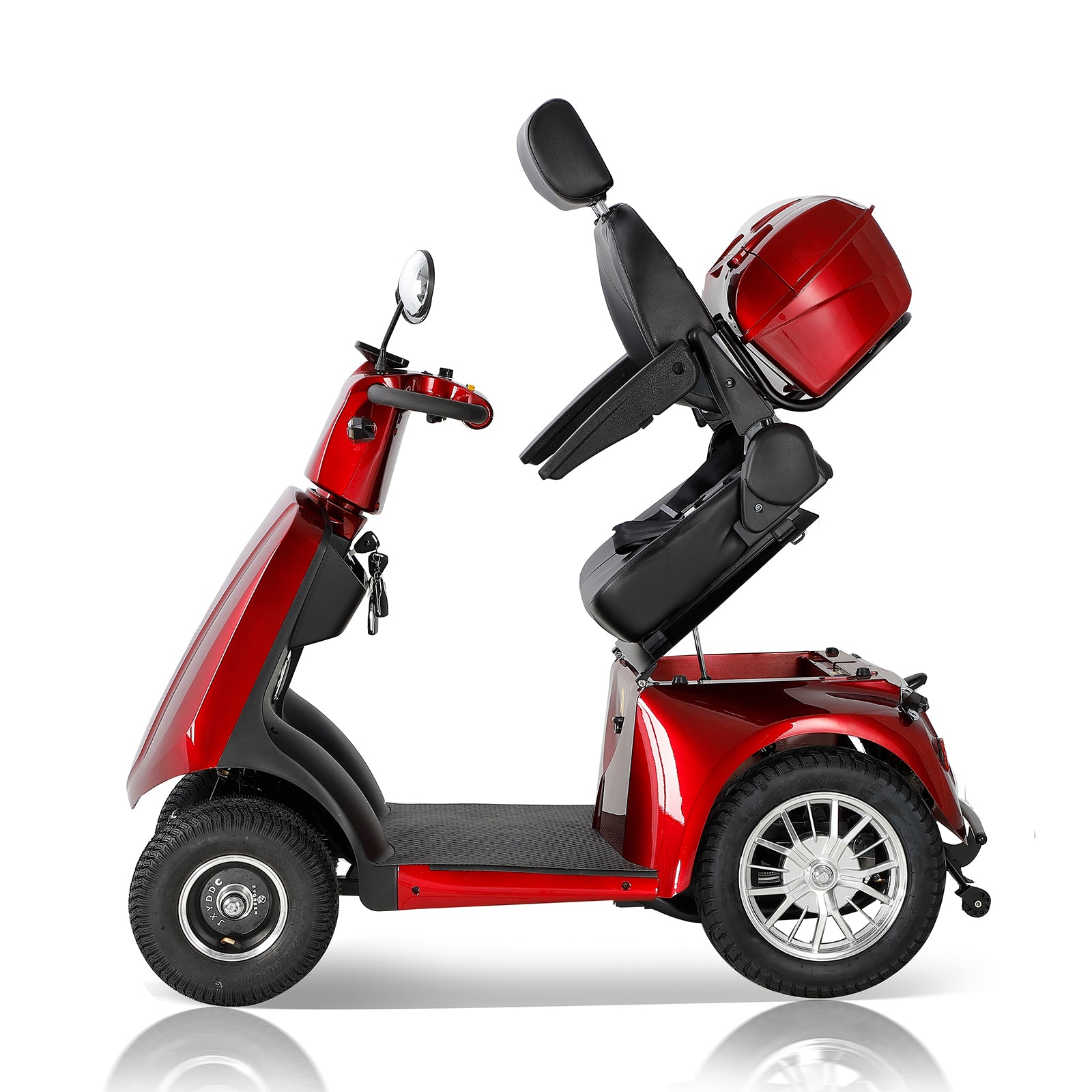 Fastest Mobility Scooter With Four Wheels For Adults & Seniors, Red 800W Red Abs Pc