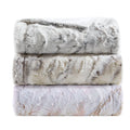 Oversized Faux Fur Throw Natural Polyester