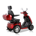 Fastest Mobility Scooter With Four Wheels For Adults & Seniors, Red 800W Red Abs Pc