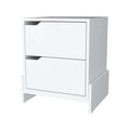 Ralston 2 Drawer Nightstand In White White Engineered Wood