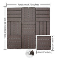 Patio Interlocking Deck Tiles, 12