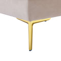 Untied We Win Accent Sofa Living Room Sofa Sectional Sofa Beige Velvet