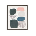 Grey Rock Garden Gel Coat Framed Canvas 2 Piece Set Multi Mdf