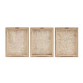 Illustration 3 Piece Canvas Wall Art Set Multi Mdf