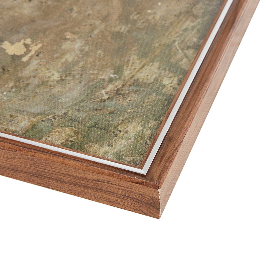 Abstract Landscape Framed Canvas Wall Art Multi Mdf