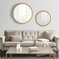 Beaded Round Wall Mirror 27