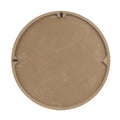 Round Two Tone Medallion Wall Decor Natural White Mdf