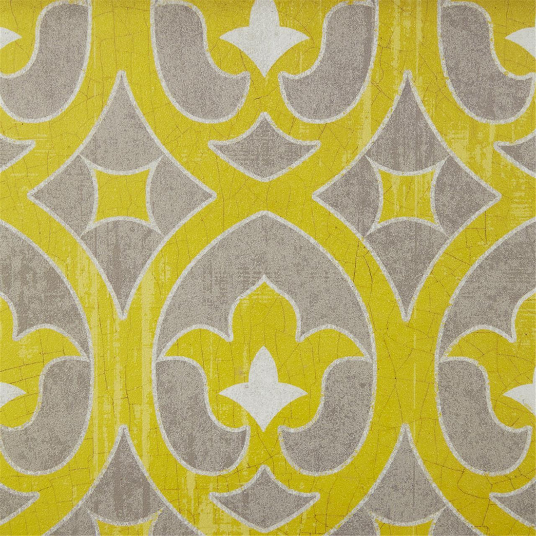 Distressed Yellow Medallion 3 Piece Wall Decor Set Yellow Mdf