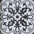 Distressed Black And White Medallion Tile 3 Piece Wall Decor Set White Black Mdf