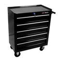 5 Drawers Multifunctional Tool Cart With Wheels Black Black Metal