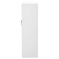 Sleek And Modern Shoe Cabinet With Adjustable Shelves, Minimalist Shoe Storage Organizer With Sturdy Top Surface, Space Saving Design Side Board For Various Sizes Of Items, White Square 3 4 Spaces White Primary Living Space Shelves Included Particle