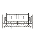 Metal Daybed Frame Twin Size Platform With Trundleno Box Spring Needed Black Box Spring Not Required Twin Black Metal Bedroom Metal