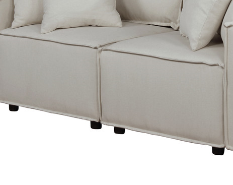 Elson 76" Loveseat In Beige Linen Beige Linen