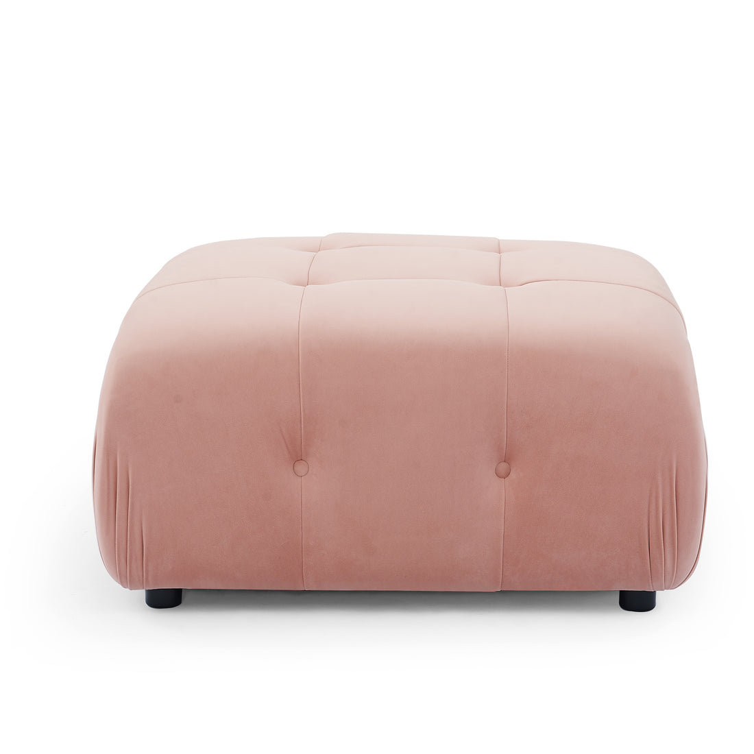 Ottoman For Modular Sofa Pink Foam