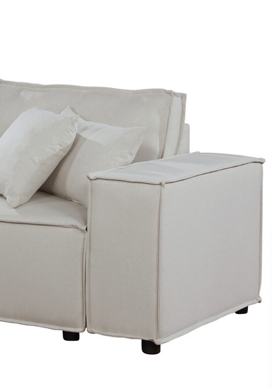 Elson 76" Loveseat In Beige Linen Beige Linen