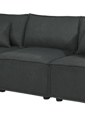 Annabel 104" Sofa In Dark Gray Linen Dark Gray Linen