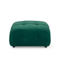 Modular Sectional Sofa, Button Tufted Designed And Diy Combination,L Shaped Couch With Reversible Ottoman, Green Velvet Dark Green Velvet Wood Soft Tight Back Eucalyptus Pillow Top Arms Foam Spring