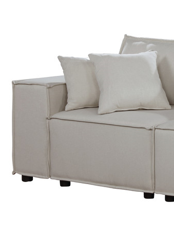 Annabel 104" Sofa In Beige Linen Beige Linen