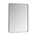 Wall Mirror 30X40 Inch Black Rectangular Mirror Metal Framed Mirror Vanity Mirror Dressing Mirror, For Bathroom, Living Room, Bedroom Wall Decor Black Glass Metal