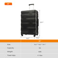 Luggage With Tsa Lock Spinner Wheels Hardside Expandable Luggage Travel Suitcase Check In Luggage Abs 24