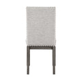 Rustic Design Dining Table 9Pc Set Gray Finish Table W Extension Leaf And 8X Fabric Upholstered Side Chairs Modern Dining Room Furniture Wood Wood Gray Seats 8 Wood Dining Room Extendable Modern Rectangular Dining Table With Chair Wood