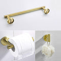 3 Piece Bathroom Hardware Set Brushed Gold Stainless Steel